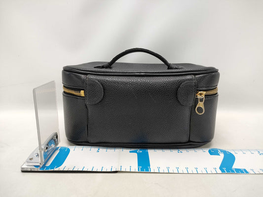 CHANEL Caviar Skin CC Coco Mark Vanity Bag