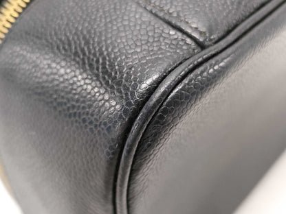 CHANEL Caviar Skin CC Coco Mark Vanity Bag