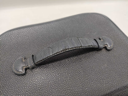 CHANEL Caviar Skin CC Coco Mark Vanity Bag