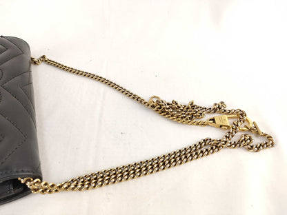 GUCCI GG Marmont Leather Chain Shoulder Bag