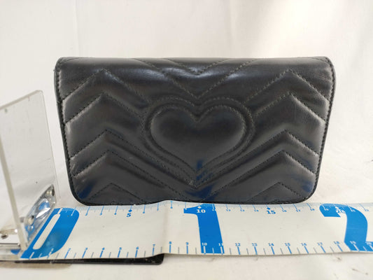 GUCCI GG Marmont Leather Chain Shoulder Bag