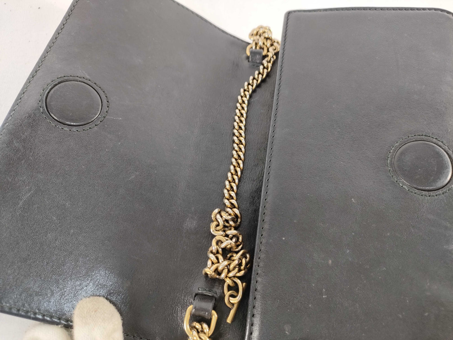 GUCCI GG Marmont Leather Chain Shoulder Bag