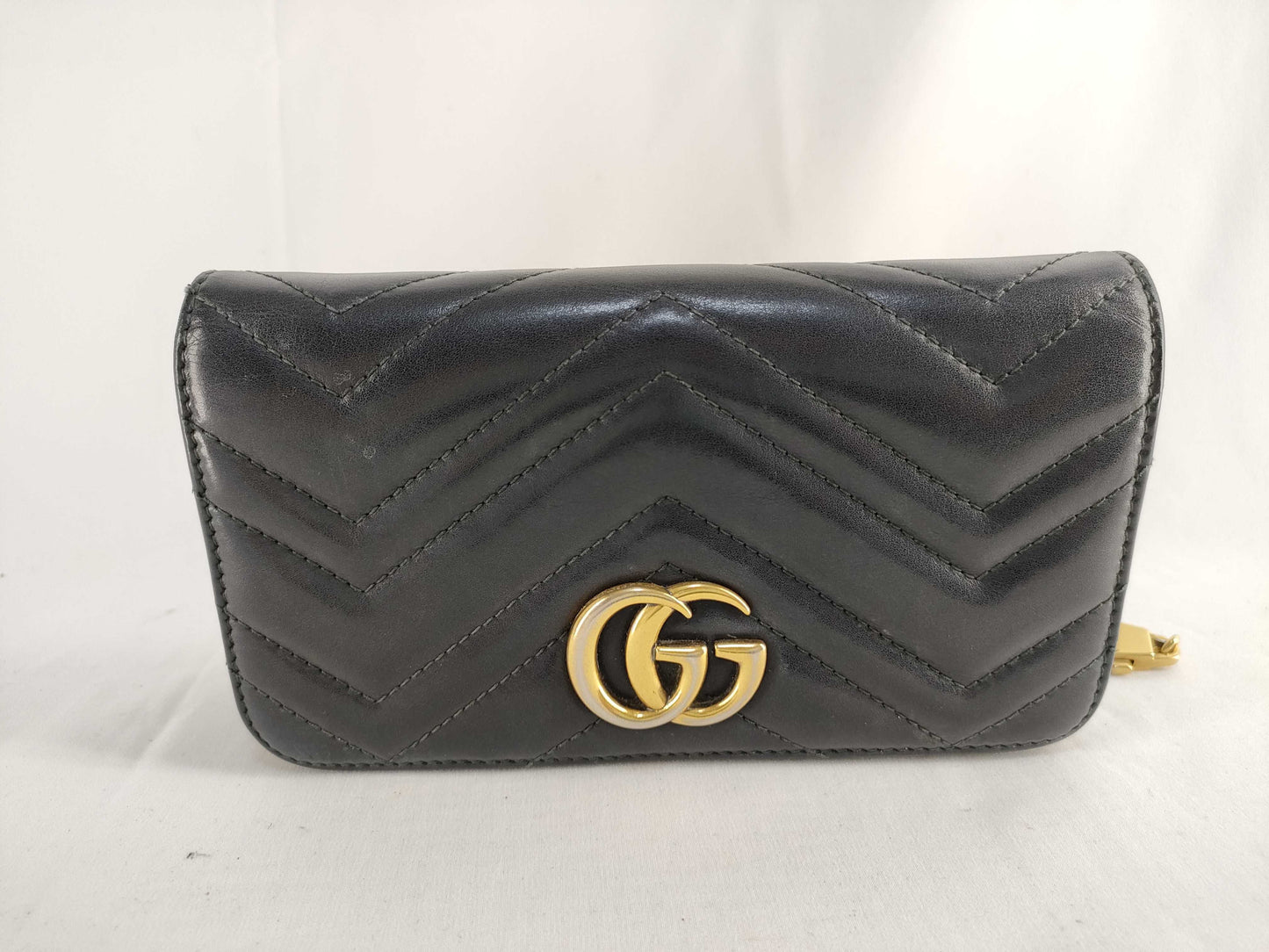 GUCCI GG Marmont Leather Chain Shoulder Bag