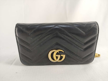 GUCCI GG Marmont Leather Chain Shoulder Bag