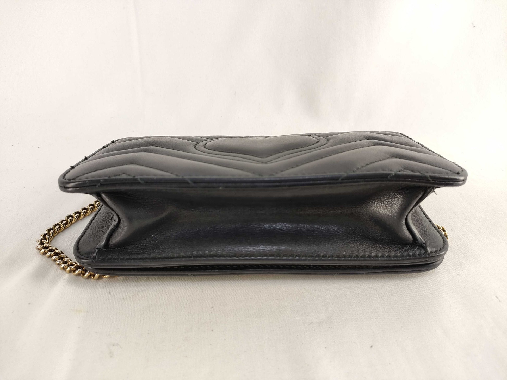 GUCCI GG Marmont Leather Chain Shoulder Bag
