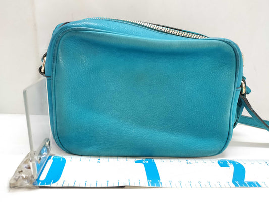 GUCCI Soho Blue Suede Shoulder Bag 308364 G017142490