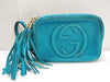 GUCCI Soho Blue Suede Shoulder Bag 308364 G017142490