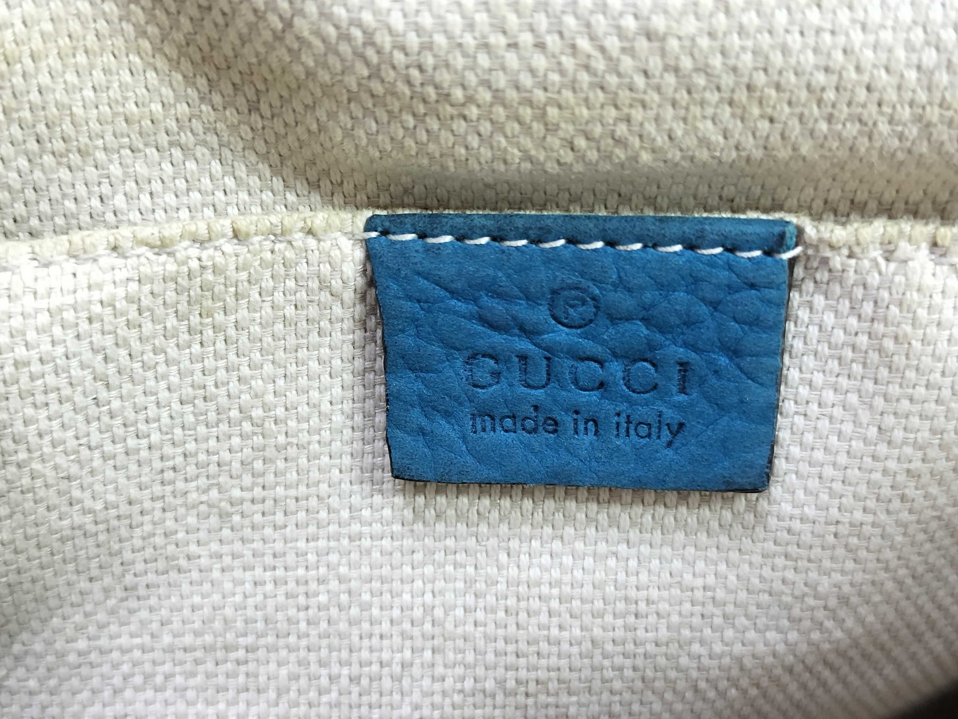 GUCCI Soho Blue Suede Shoulder Bag 308364 G017142490
