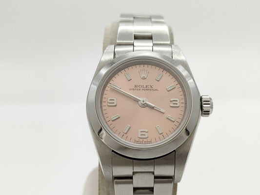 ROLEX 76080 F263925 Pink Dial Women's Watch