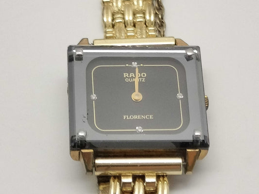 RADO Florence 121.3135.2 17230034/QZ Black Dial Women's Watch, Not Working/No Operational Guarantee