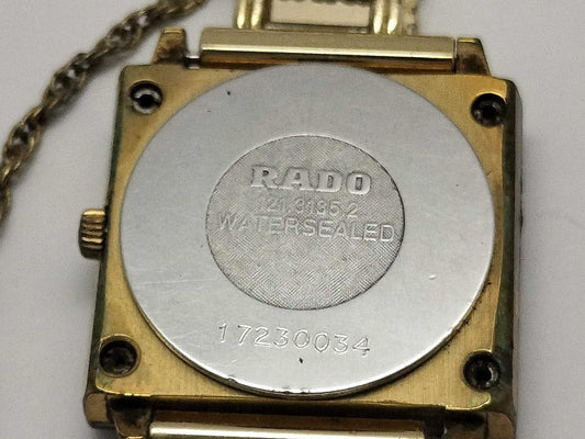 RADO Florence 121.3135.2 17230034/QZ Black Dial Women's Watch, Not Working/No Operational Guarantee