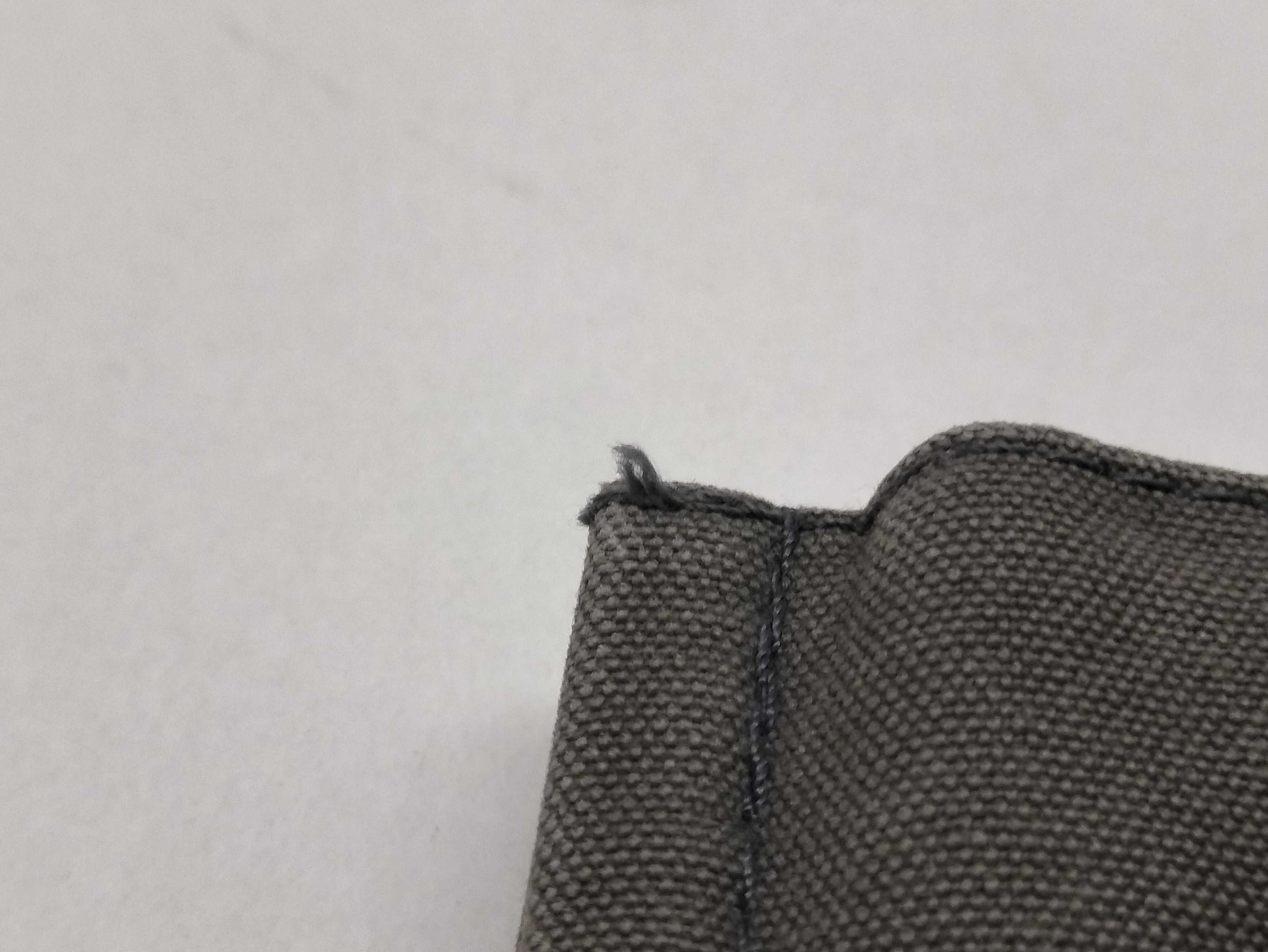 HERMES Foul Tote PM Cotton Canvas Handbag Gray Tote Bag