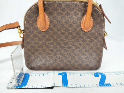 CELINE Macadam PVC 2-way Handbag MC96 Brown