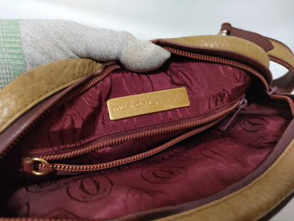 Cartier Must Cartier Must Line Leather Shoulder Bag Brown