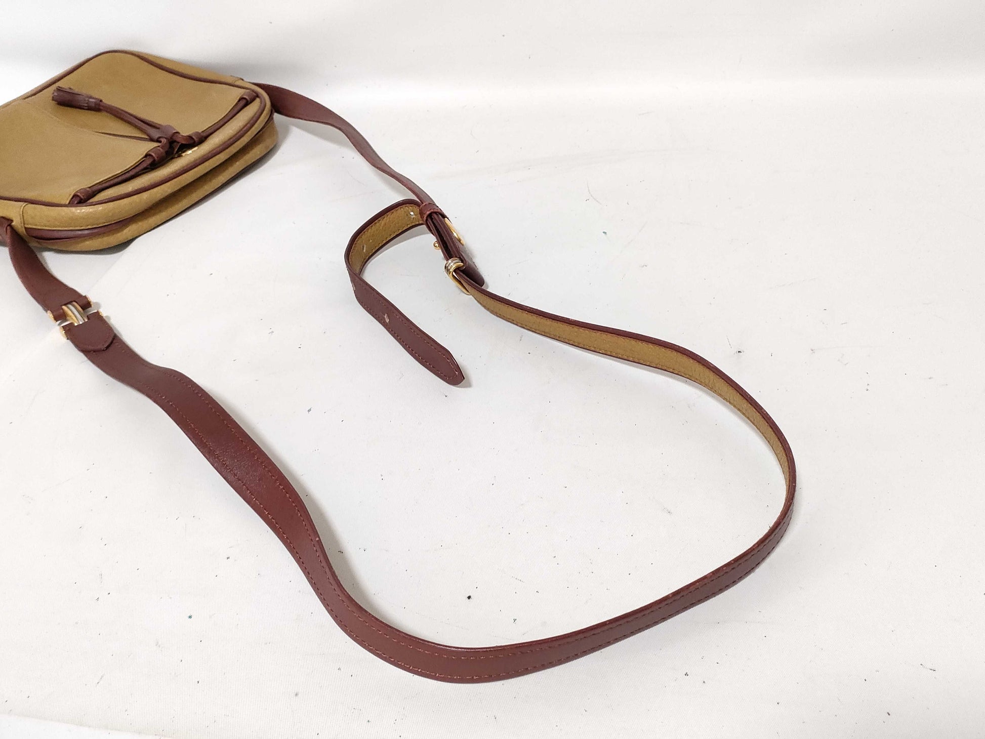 Cartier Must Cartier Must Line Leather Shoulder Bag Brown
