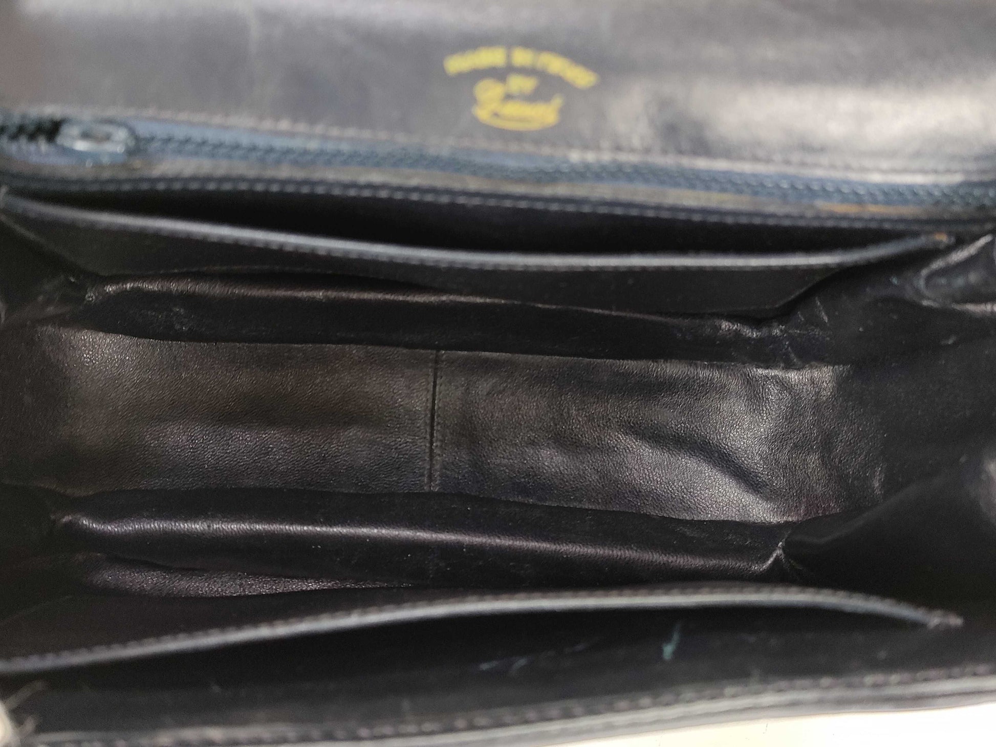 GUCCI Gucci Leather Handbag Navy Handbag