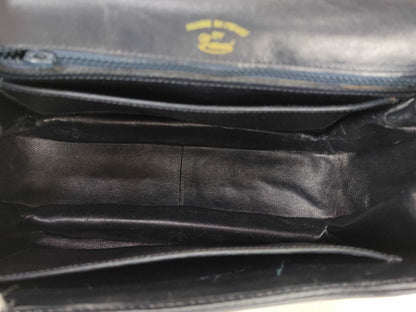 GUCCI Gucci Leather Handbag Navy Handbag
