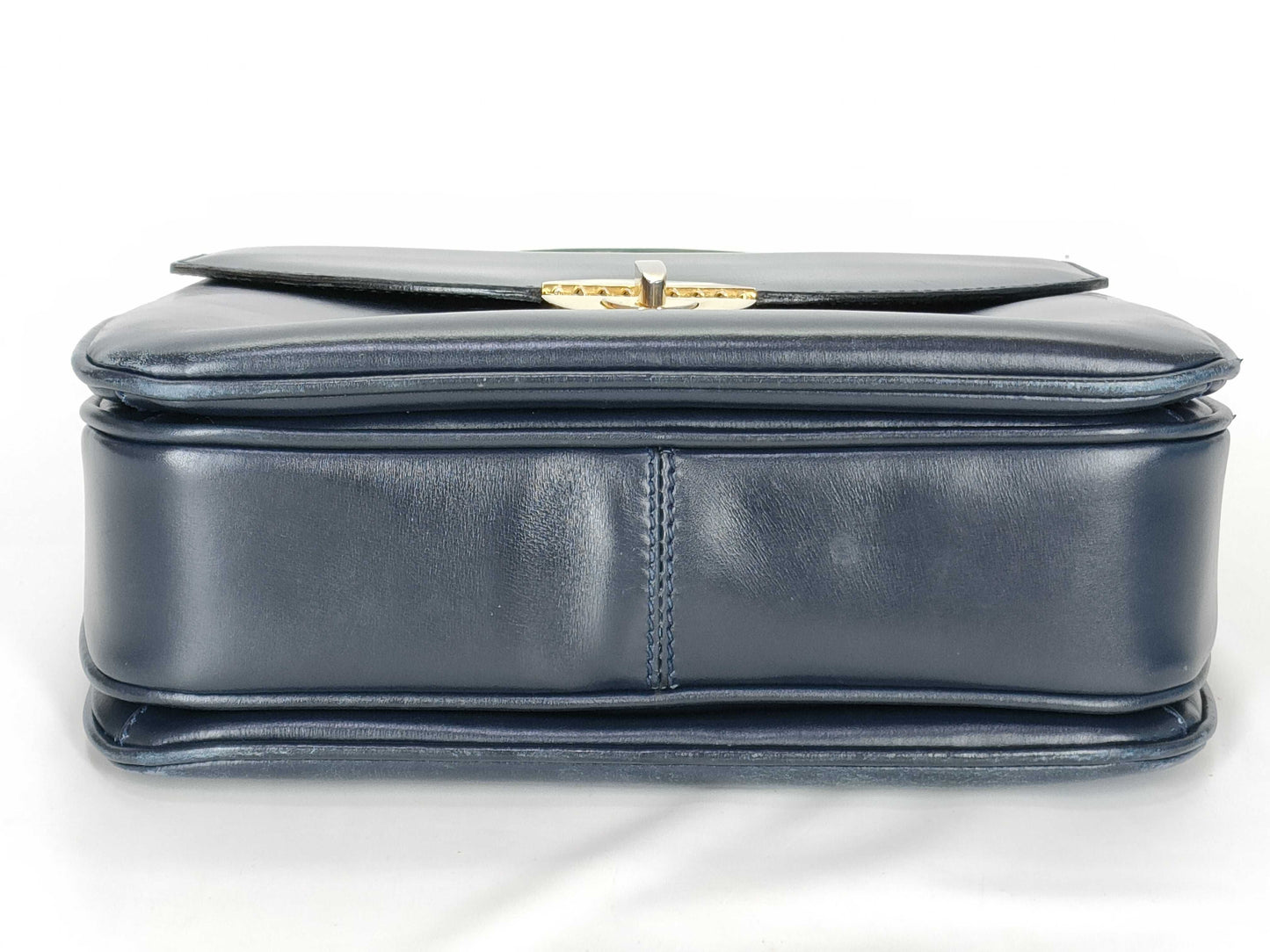 GUCCI Gucci Leather Handbag Navy Handbag