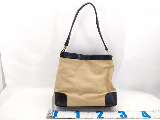 GUCCI Sherry Line Canvas One-Shoulder Bag 001.4231200047 Beige Shoulder Bag