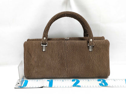JRA Sharkskin Handbag Brown Handbag