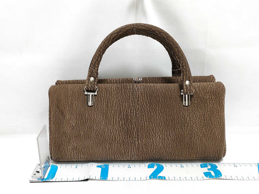 JRA Sharkskin Handbag Brown Handbag