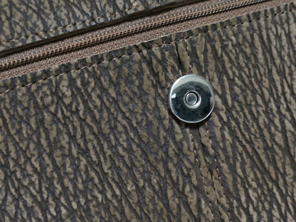 JRA Sharkskin Handbag Brown Handbag