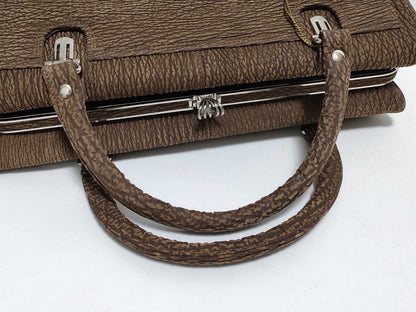 JRA Sharkskin Handbag Brown Handbag