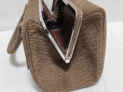 JRA Sharkskin Handbag Brown Handbag