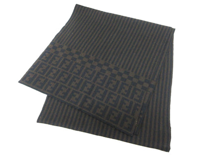 FENDI FF logo wool scarf