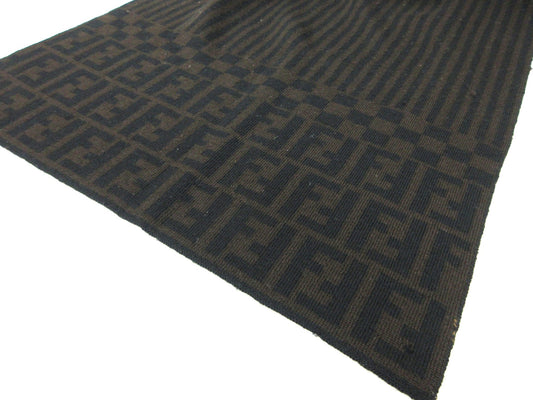 FENDI FF logo wool scarf