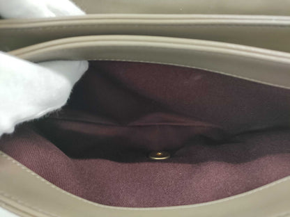 CHANEL Shoulder Bag, GP Hardware, Lambskin, Gray, Shoulder Bag