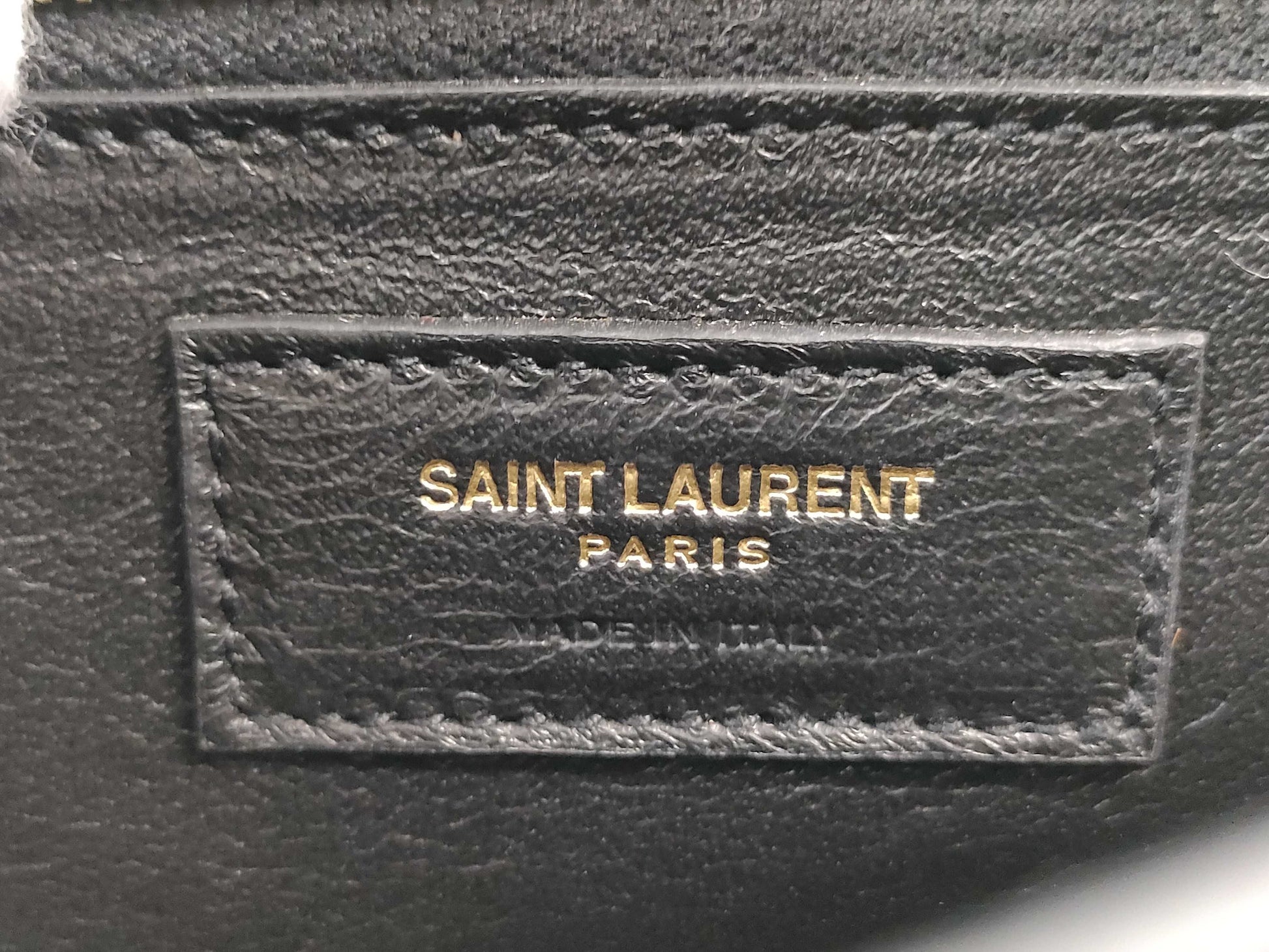 SAINT LAURENT 532750 Cassandra Shoulder Bag in Harako/Leather and Leopard Print/Black