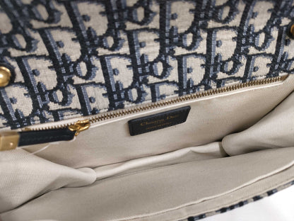 Dior Trotter Addict Shoulder Bag Canvas Navy