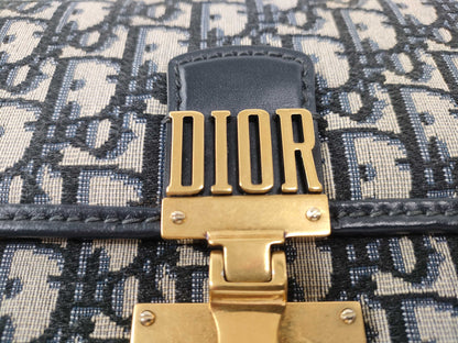 Dior Trotter Addict Shoulder Bag Canvas Navy