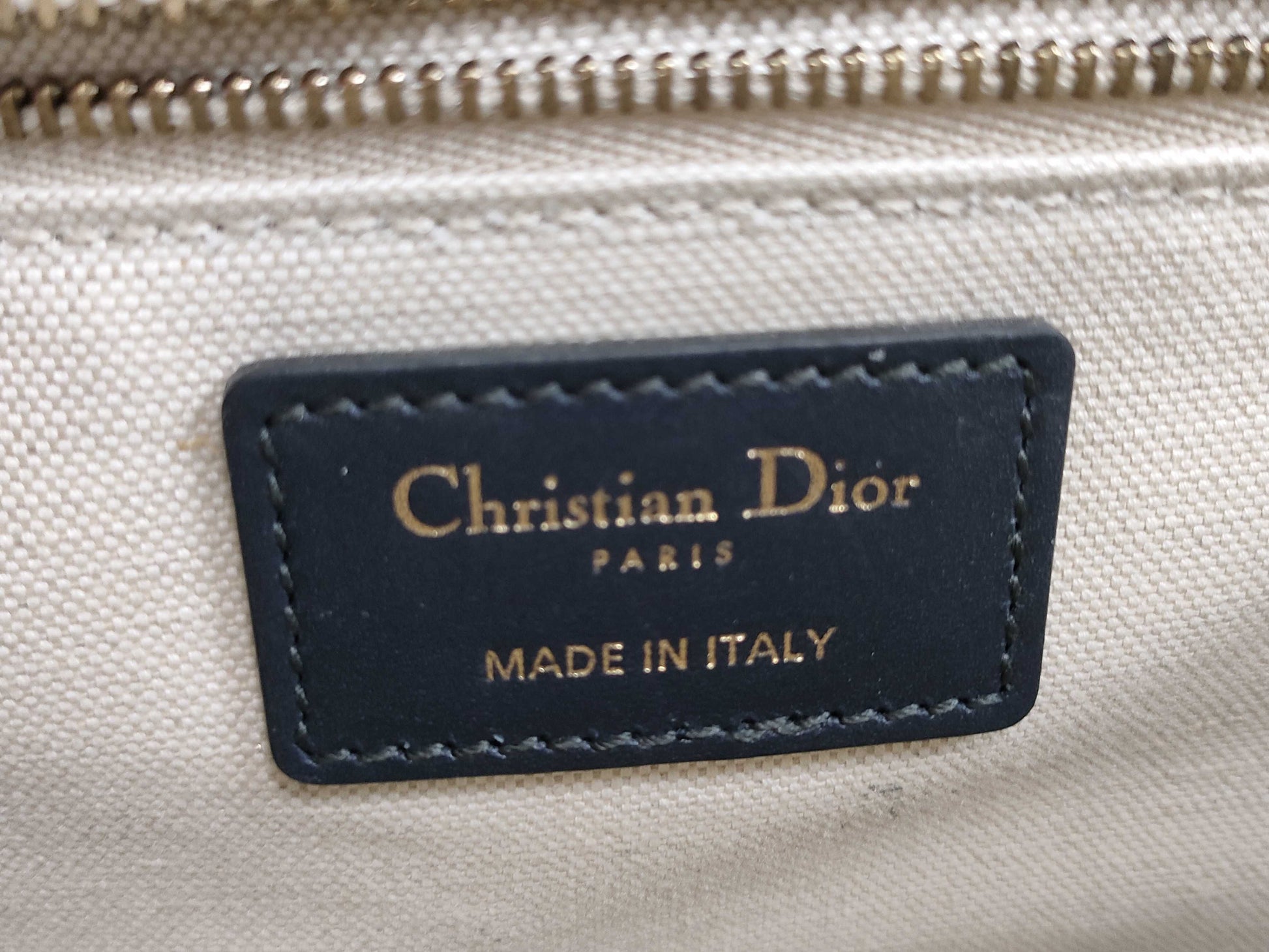 Dior Trotter Addict Shoulder Bag Canvas Navy