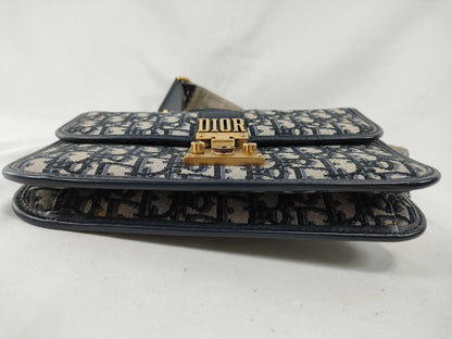 Dior Trotter Addict Shoulder Bag Canvas Navy
