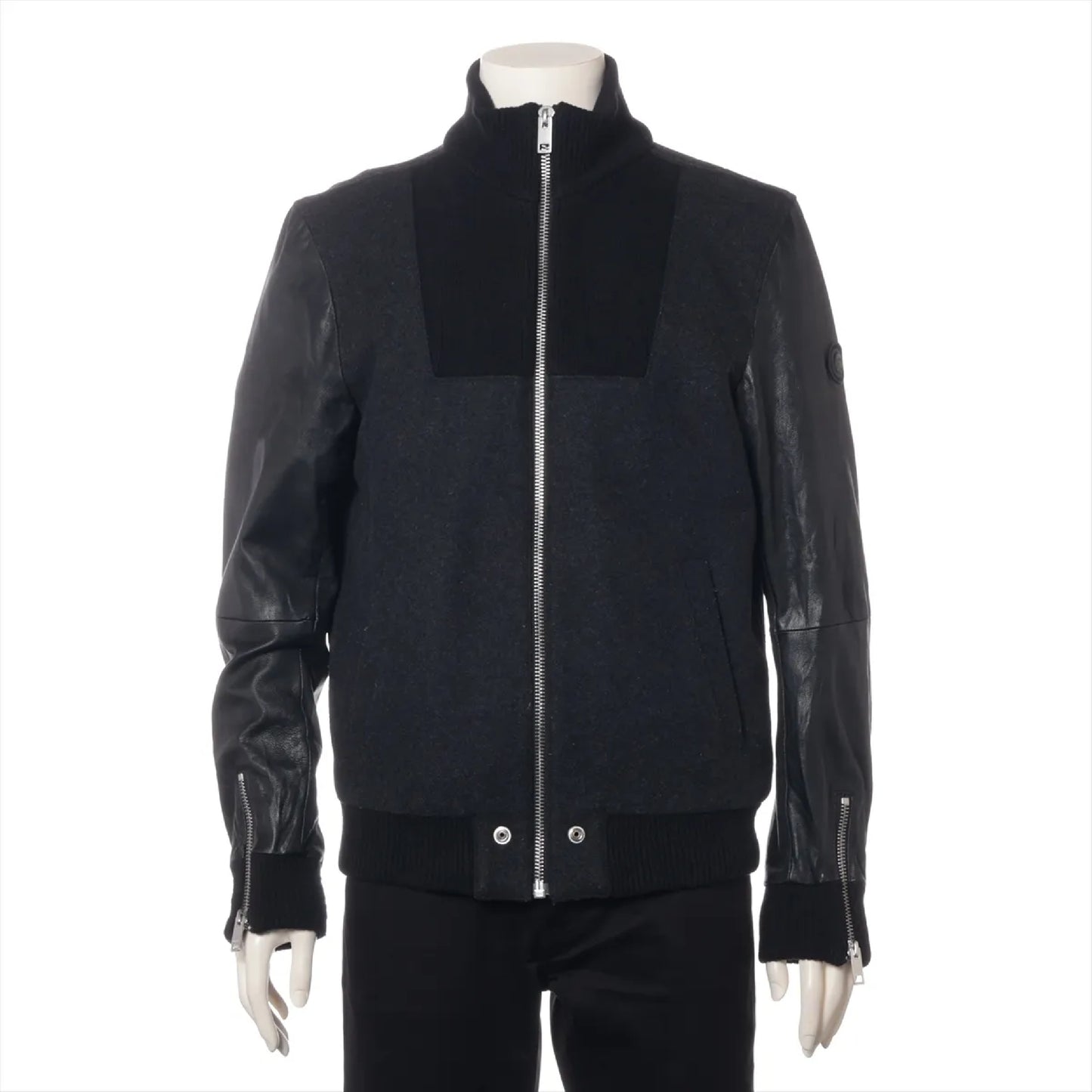 Diesel Wool Jacket M Black Goat Coat