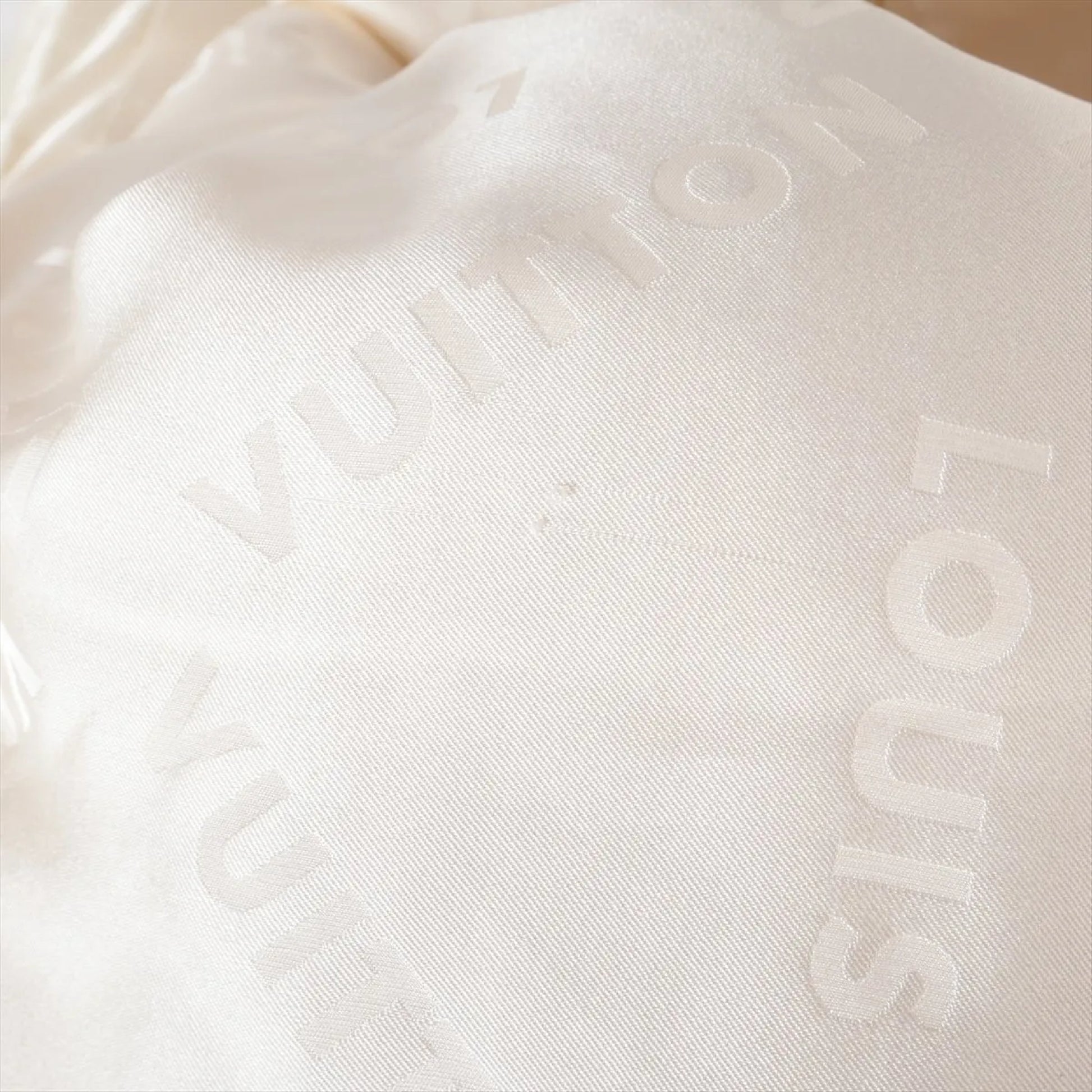 LOUIS VUITTON Nylon Down Jacket, Size 36, Detachable Belt, Logo Button Jacket