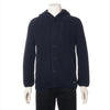 LOUIS VUITTON 12SS Cotton Knit Jacket, Size S, Navy, RM121M Logo