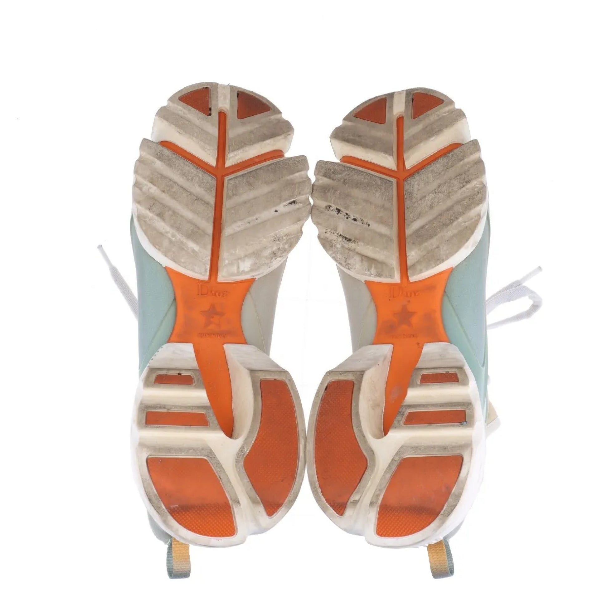 Dior Christian Dior Fabric Sneakers, Size 37 1/2