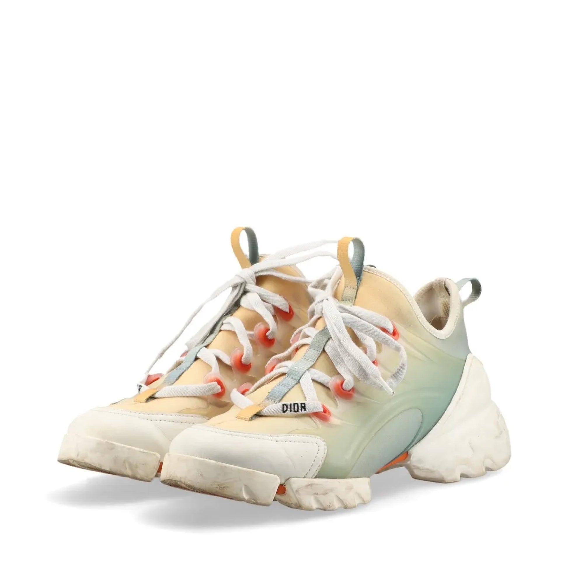 Dior Christian Dior Fabric Sneakers, Size 37 1/2