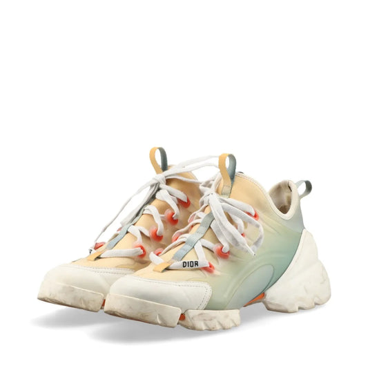 Dior Christian Dior Fabric Sneakers, Size 37 1/2