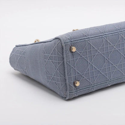 Dior Christian Dior Lady Dee-Lite Medium Canvas Dust Bag Handbag