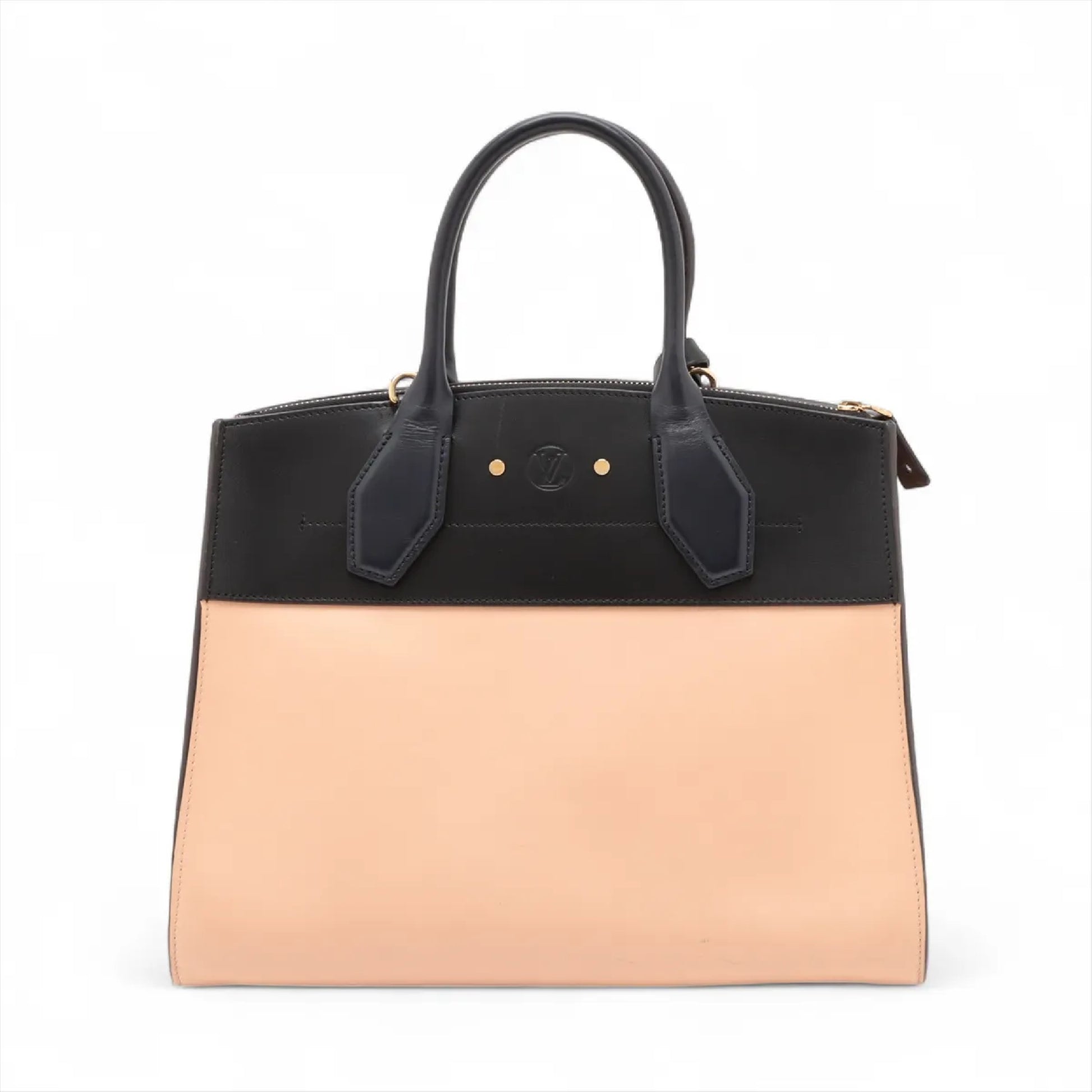 LOUIS VUITTON LV Logo City Steamer MM M42496 DU5105 Shoulder Bag with Strap, Padlock, and Key