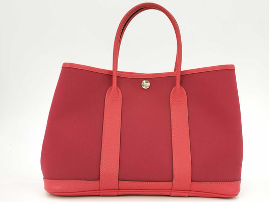 HERMES HERMES Garden Party 30 A Stamped Tote Bag