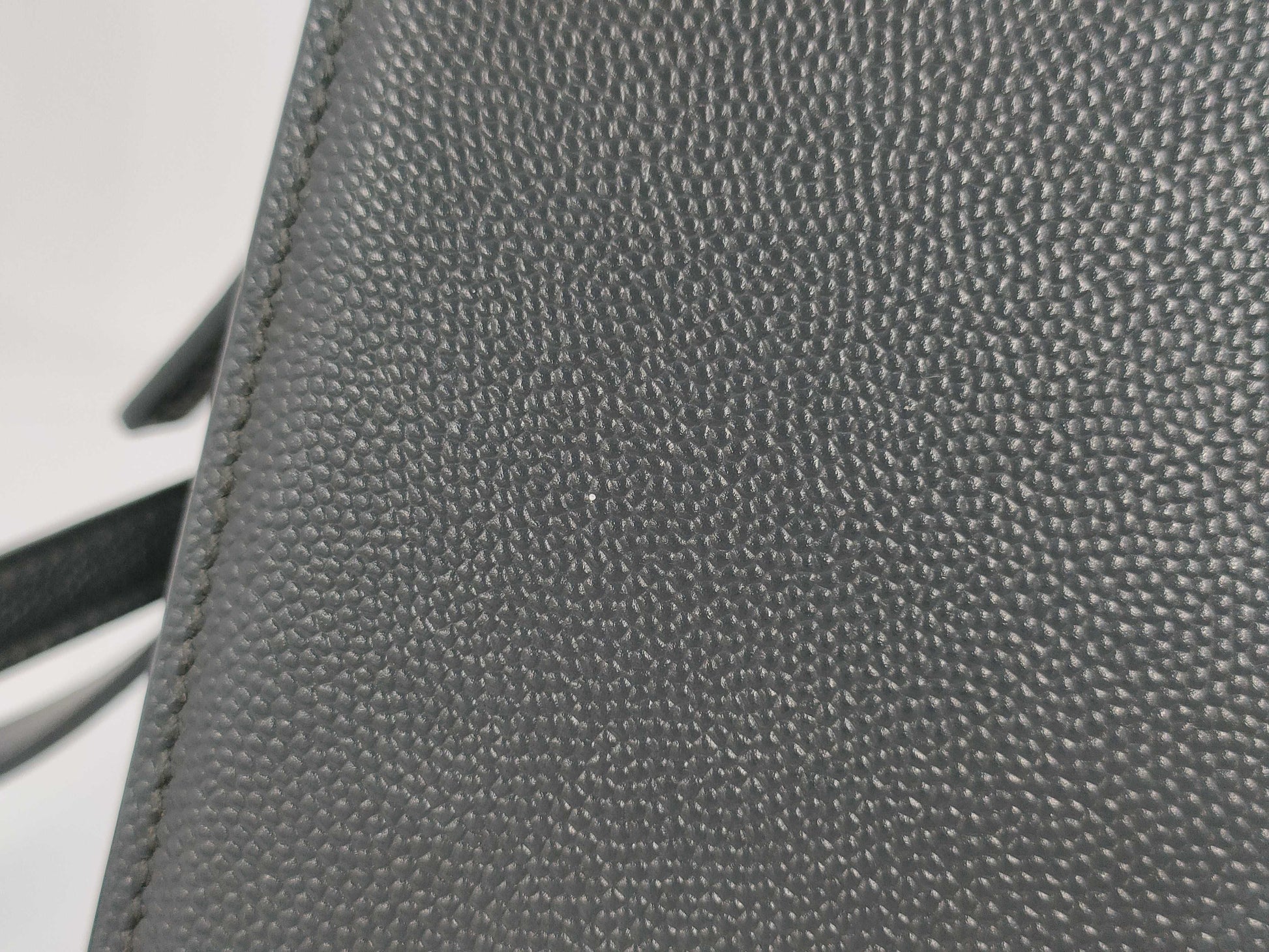 SAINT LAURENT Cassandra 2-Way Handbag with Top Handle, Gray