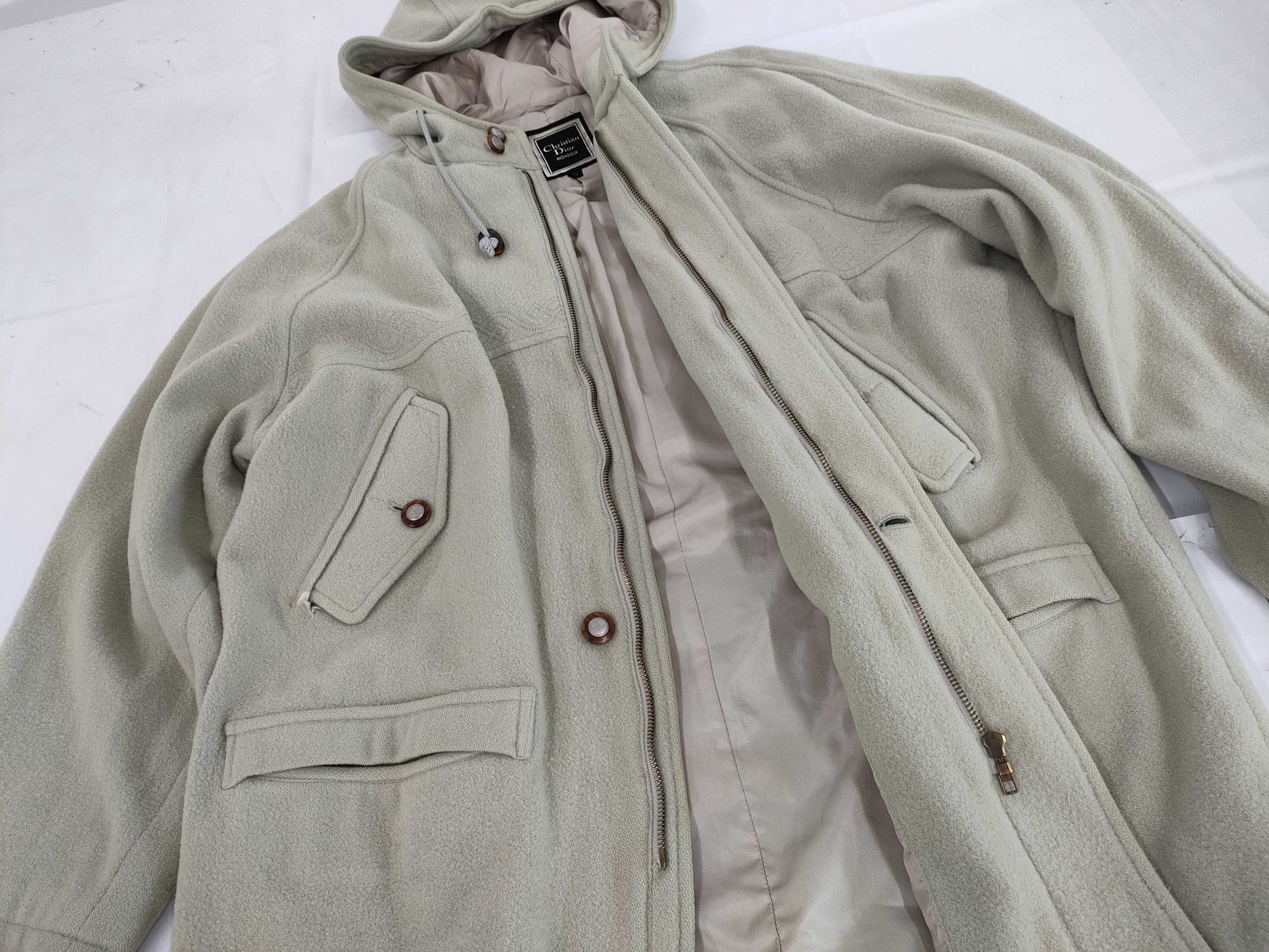 Dior Christian Dior CD Button Men's Wool Outerwear L Coat