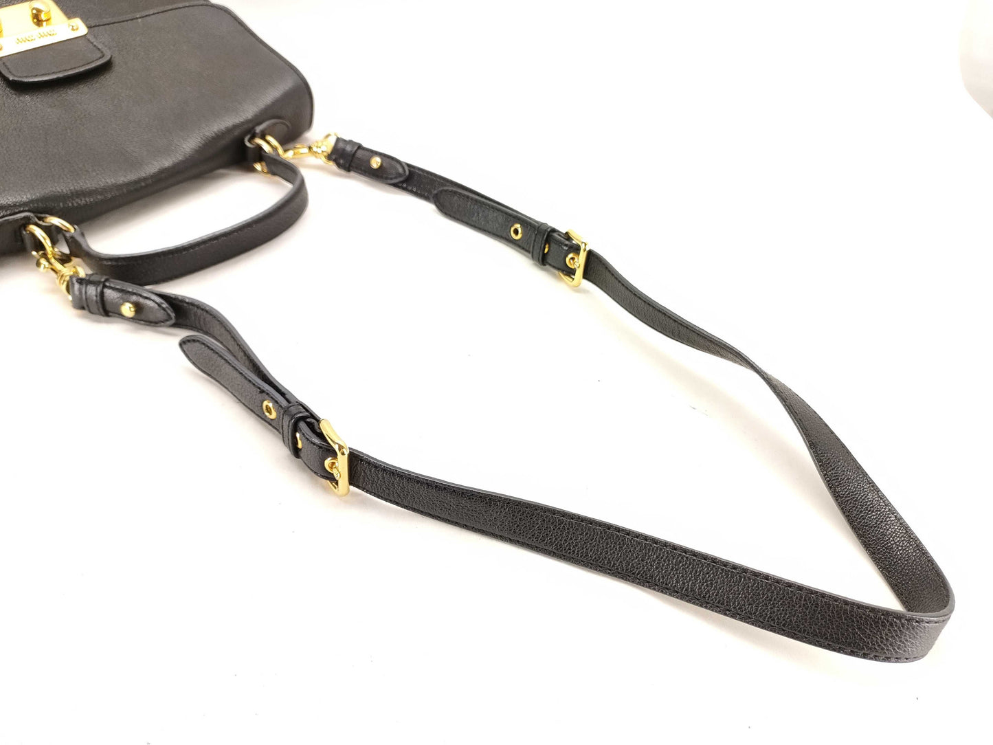 Miu Miu Madras Leather 2-Way Shoulder Bag