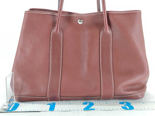 HERMES Garden Party PM Tote Bag with K Stamp
