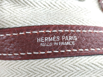 HERMES Garden Party PM Tote Bag with K Stamp